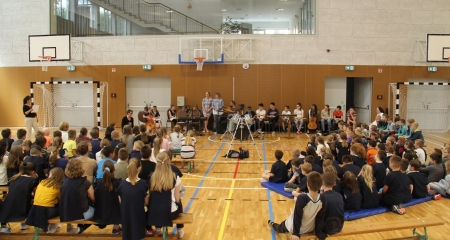 Hangszeres diákjaink a zeneiskola toborzóján