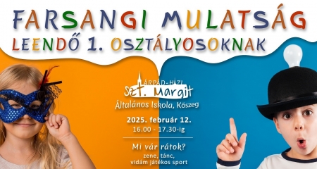 Farsangi mulatság leendő 1. osztályosoknak